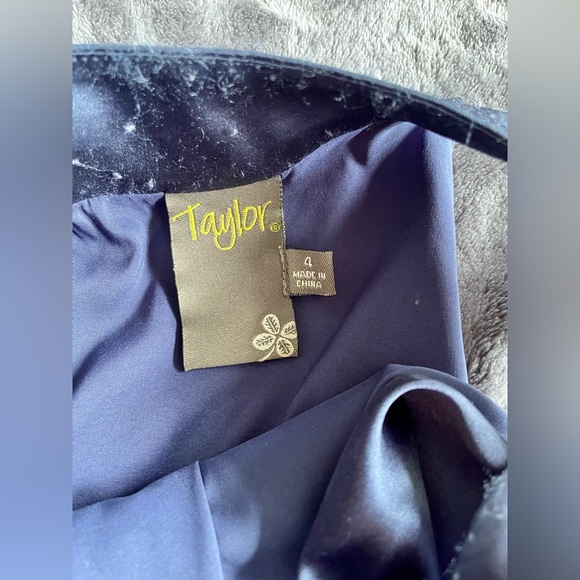 Taylor silk dress size 4, with a tie in the back of neck, mini dress - Picture 3 of 5